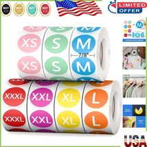 Professional 3500 PCS Size Stickers for T-Shirts - 7 Sizes, Easy Applica... - $437.59 MXN