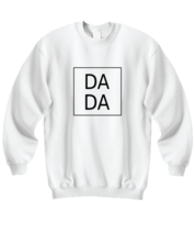 Dad Sweatshirt Dada White-SS - £20.74 GBP