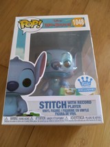 Funko Pop Disney Lilo &amp; Stich - Stitch Record Player #1048 Funko Shop Ex... - £31.89 GBP