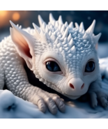 White Dragon of Gentle Fortune, Baby Spirit Companion, Joy, Laughter - $59.99