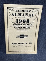 Chevrolet Pearl Motor Co. Anna Illinois 1968 Farmers Almanac OK Used Cars - £14.67 GBP