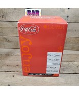 Vintage Coca Cola Brand Coca Cola Bottles Anniversary Clock (2002) CCM46  - £27.72 GBP