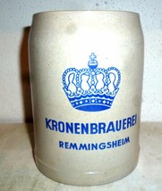 Kronen Brau Remmingsheim German Beer Stein - $9.95