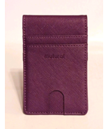 Minimalist Women&#39;s Wallet Credit Card Holder Purple Slim Design Flip Bi-... - $177.27 MXN