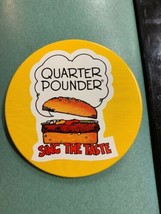 Vintage 1981 McDonalds Employee advertising pin sing the taste Quarter P... - £23.62 GBP