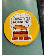 Vintage 1981 McDonalds Employee advertising pin sing the taste Quarter P... - £22.92 GBP