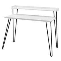 Haven Retro Desk With Riser, White - £61.98 GBP