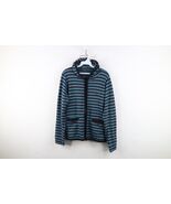 Vintage 90s Streetwear Womens Medium Striped Wool Blend Knit Full Zip Ho... - $1,080.03 MXN