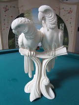Compatible with Vintage Nouveau Italian Parrots ON Branch Statue Chalkwa... - $3,918.07 MXN