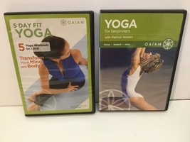 Gaiam 2 DVDs Yoga for beginners and 5 day fit yoga - $5.90
