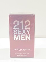 212 SEXY MEN By CAROLINA HERRERA 1.7O EDT Spray for Men - NEW WITH PINK BOX - £35.37 GBP