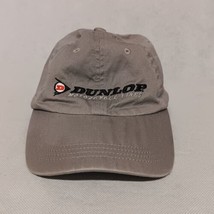 Dunlop Motorcycle Tires Ball Cap Hat Gray Adjustable - $16.95