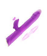 Dildo Telescopic Vibrator Waterproof Magnetic Charge Sex Toys for Couples - £50.81 GBP