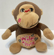 Dan Dee Animated Plush Wild Thing Singing Bouncing Monkey Hearts 8 inche... - $18.54