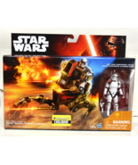 Star Wars- The Force Awakens Stormtrooper Action Figure &amp; Assault Walker... - $24.70