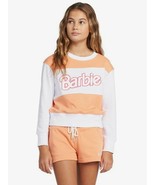ROXY x Barbie This World Crew Sweatshirt Girls Stripe Orange / White ( 1... - $121.82 CAD