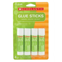 School Glue Sticks Best Washable Clear School Glue 4 sticks 2 Pack - £9.17 GBP