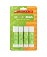 School Glue Sticks Best Washable Clear School Glue 4 sticks 2 Pack - £9.05 GBP