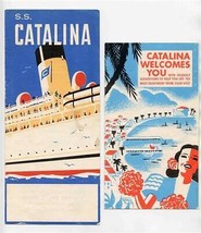 2 Catalina Island California Brochures 1954 SS Catalina Welcomes You - £17.01 GBP