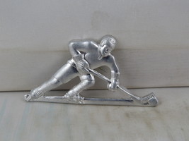 Vintage Hockey Pin - Stamped Pin from the USSR - Silver Pin - $15.00