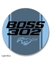 Ford Mustang Boss 302 Car Vehicle Logo Poster Metal Round Sign 8x8in Vin... - €21,47 EUR