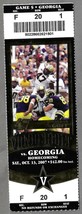 Vanderbilt Commodores Vs Georgia Bulldogs 2007 Football Game Ticket Stub - £7.74 GBP