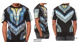 African Dashiki Print BLACK AFRICAN DASHIKI T-SHIRTS Black Panther Print... - £19.98 GBP