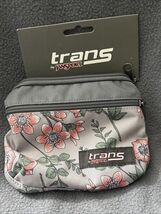 Trans Jansport Gray Floral Fanny Pack Belt Bag Crossbody - $314.80 MXN