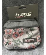 Trans Jansport Gray Floral Fanny Pack Belt Bag Crossbody - $16.96