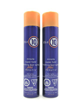 It&#39;s A 10 Miracle Super Hold Finishing Spray Plus Keratin 10 oz-Pack of 2 - £30.32 GBP