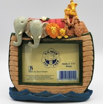 Jim Shore Designs Noah&#39;s Ark Picture Frame Nursery Baby Photo SS And Crew w/ Box - £14.19 GBP