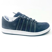 K-Swiss The Classic Suede Charcoal White Mens Casual Sneakers 02585087 - £46.32 GBP