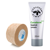 Curaderm BEC5 cream 20ml topical cream + 3M micropore tape - $198.00