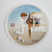 Norman Rockwell A Christmas Prayer Plate Fine China By Edwin Knowles 1990 - £11.38 GBP