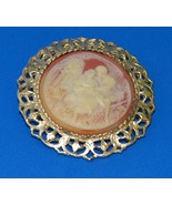 Jewelry-SKU#x117/Vintage Cameo Brooch Victorian Style - $36.00