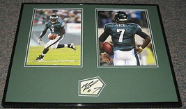 Michael Vick Signed Framed 16x20 Photo Display SCA Signing Eagles - £100.61 GBP