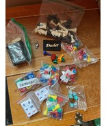 Huge Lot of Plastic Resin Number Shapes Playing Dice Die &amp; Other Board G... - $19.39