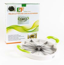 Edesia Feast Extra Large Melon Cutter &amp; Cake Slice Marker | Stainless Steel No-S - £35.59 GBP