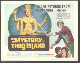 Mystery Of Thug Island 11&quot;x14&quot; Lobby Card Guy Madison Giacomo Rossi Stuart Ti... - £25.51 GBP