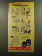 1945 Parker Quink Ink Ad - Remarkable new ink prevents most pen troubles - £14.50 GBP