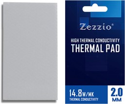 Zezzio New 14.8 W/mK Silicone Thermal Pad For Heatsink Gpu Cpu Ram Ssd Led - £19.12 GBP