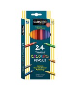 Sargent Art 22-7207 Triangle Colored Pencils, 24 Count - £9.37 GBP