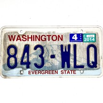 2014 United States Washington Evergreen Passenger License Plate 843-WLQ - £14.78 GBP