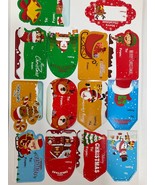 Merry Christmas Name &amp; Gift 140 Tags  14 Design (New) A19 - £11.84 GBP