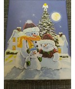Trimmerry Gift Card Boxes Merry Christmas Snowmen New - $13.83