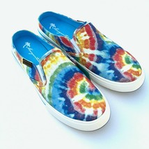 Margaritaville Sneakers Women&#39;s Canvas Slip On Rainbow Tie Dye  Shoes Mu... - £43.16 GBP