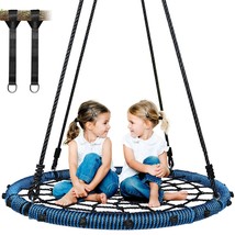 750 Lb Spider Web Swing 40 Inch For Tree Kids With Steel Frame And 2 Han... - £106.93 GBP