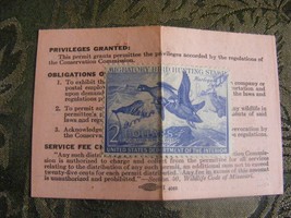 1952 Duck Stamp Signed On Card - $14.84