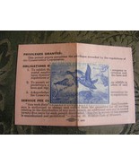 1952 Duck Stamp Signed On Card - $14.84