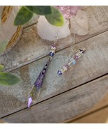 Rare Swarovski Crystal Pendulum with Hand Painted End Cap 40mm - $930.02 MXN